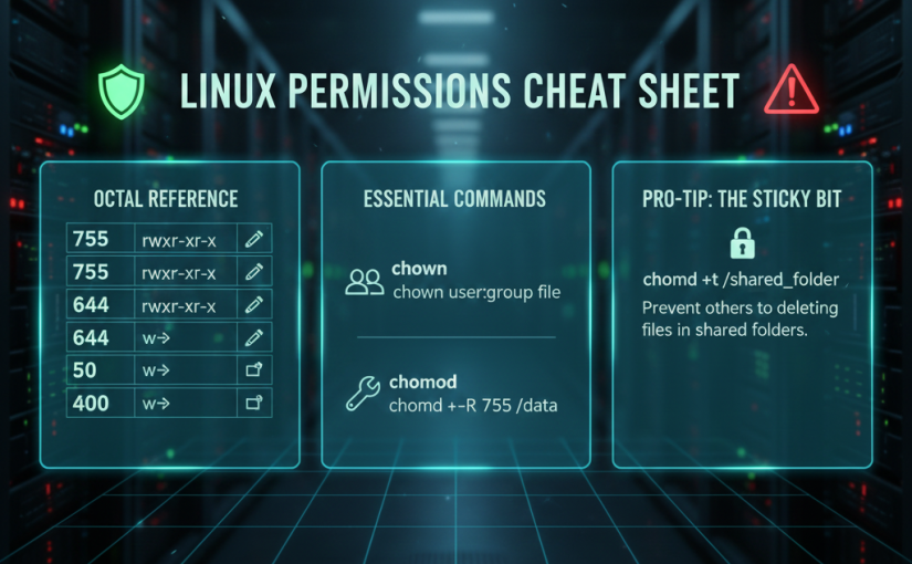 Linux Permissions Cheat Sheet