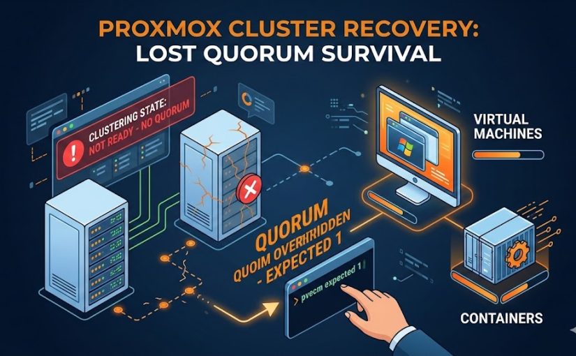 Recovering Your Proxmox Cluster: The “No Quorum” Survival Guide